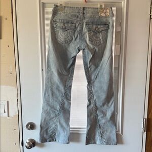 True Religion Light Blue Denim Jeans Joey low rise flare size 28